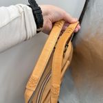 Coach  Tan Leather Shoulder Bag‎ Front Buckle Pocket Dual Handles Classic Style Photo 7