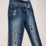 Judy Blue  Jeans Women’s Distressed  Skinny Camo Mid Rise Stretch SZ 0/24 Photo 2