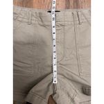 Banana Republic Chino Utility Shorts Women's 12 Sanded Khaki Cotton Stretch Photo 8