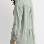 Pilcro Anthropologie  Tiered Mini Shirtdress Size Small Photo 0