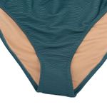 J.Crew New  Teal Ribbed Cross Front Cheeky Bikini Swim Bathing Suit Bottom 2X Photo 5