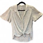 Abercrombie & Fitch Dusty Floral Oversized Button Up T-Shirt size M Photo 0