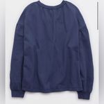 Aerie NEW Easy Street Oversized Sweatshirt navy blue size XXS Photo 2