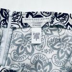 Geoffrey Beene  Sport Black White Graphic Floral Stretch Cotton Mini Skirt Size 8 Photo 1