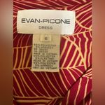 Evan Picone  
Red Sheath Dress with Cowl 
Neck and Bishop Sleeves Photo 1