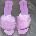 Circus by Sam Edelman slide sandal or slippers faux fur lilac size 5M NIB Photo 5