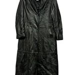 Modern Essentials Leather Jacket Coat Black M Mid Length Size M Photo 0