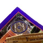 MASONIC HOME AND SCHOOL OF TEXAS PIN ON CARD Silver Photo 2