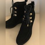 C. Wonder women black suede wedge boots US 7.5 Photo 5