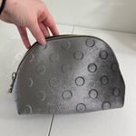 Kate Spade NEW  women’s dark gray polka dotted spotted gold hardware toiletry bag Photo 6