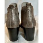 Donald Pliner DONALD J PLINER Elton Brown Pewter Leather Metallic Ankle Bootie Boots Sz 9 Photo 4