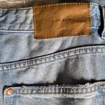 & Denim Women’s Distressed Low Rise Boyfriend Lightwash Denim Jean Size 2 Blue Photo 3