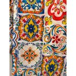 Tolani  Silk Tunic Dress Women Sz L Floral Multicolor Boho Artsy Tassel Peasant Photo 2