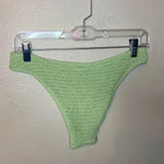 H&M Green Ruched Bikini Bottoms Size 8 Photo 1