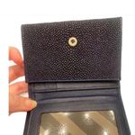 NWOT River Genuine Stingray Skin Wallet Blue Photo 4