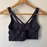 Joy Lab Strappy Sports Bra XS Dark Gray Black Stretch Photo 7