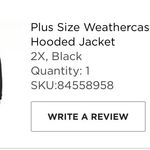 Weatherproof Black Quilted Hooded Jacket Photo 5