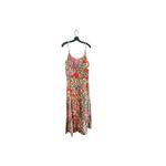 C&C California  Women's Multicolor Linen Blend Strappy Tiered Maxi Dress Size L Photo 7