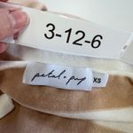 Petal + Pup Dress Womens X Small Tan White Striped Knit Angelina‎ Halter Midi Size XS Photo 4