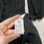 J.Crew  Black V-neck‎ Puff Sleeve Cotton Poplin Mini Dress Size 2 Photo 4