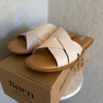 Born Ilana Leather Slide Sandal, Cushioned Padded, White Cream, Size 8,‎ NWT Photo 4