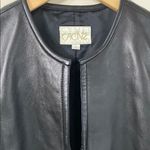 Cache  Black Leather Vest size 2 Photo 1