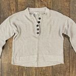 American Eagle | Cropped Knit Henley Photo 0