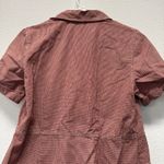 White Stag  Women's M Red Cream Gingham Snap Button Maxi Dress Vintage Photo 7