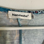 Marshalls Nandashe Women’s Size Medium Geo Print Long Sleeve Blouse Photo 3