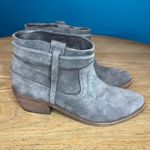Joie  Ajax Suede Western Short Ankle Boot Pull On Bootie Gray Women’s 7.5 Photo 1
