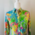 Ralph Lauren  Vtg Multicolor Paisley Classic Fit Button Down Shirt Size M Photo 1