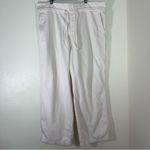 Universal Threads Universal Thread Women's High-Rise Wide Leg Drawstring Pants Cream Off White 16R Photo 1