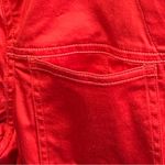 Jones New York  Signature Size Small Red Snap Front Long Sleeve Jacket Photo 5