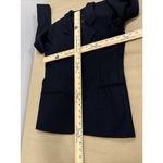 Charter Club Womens Jacket 4P 100% Wool Navy Blue Long Sleeve 2 Pocket 1 Button Photo 7