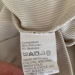 SheIn Butterfly print Ribbed knit Cropped Tops beige Small Photo 5