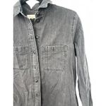 Madewell  Black Denim Shirtdress Size XS Colton Wash Gray Pockets Button Down Photo 4