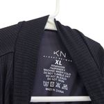 Klassy Network Black Sleeveless Knit Rib Mock Neck Tank Top Brami Shirt Size XL Photo 2