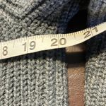 Lands End Women Mock Neck Cable Knit Sweater Dress Gray Long Sleeve Size L 14 16 Size L Photo 12