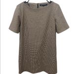 ZARA Houndstooth Short Sleeve Shift Dress Photo 1