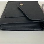 Kate Spade  Black Crossbody Purse Metallic Fabric Flap Closure Gold Chain Handbag Photo 3