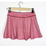 Zoozatz  Alabama Crimson Tide Gingham Flowy Skort Size Small Photo 1