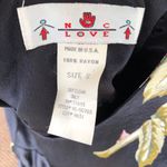 Silky Black Pink Floral Mini Dress S Photo 7