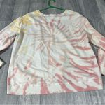Jane and Delancey Pink, Peach, White Tie-Dye Long Sleeve Shirt; XL Women’s Photo 8