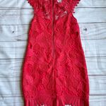 BB Dakota RSVP Red Lace Bodycon Lowe Dress Sz 2 Photo 8