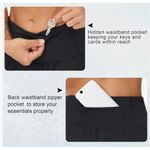 THE GYM PEOPLE High Waisted Running Shorts Size L Black New With Tag Size L Photo 8