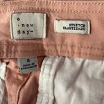 A New Day  SZ 8 Wide Leg Crop Pants Stretch Hi-Rise Zip-Fly Pockets Light Pink Photo 6