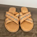 Toms Viv Leather Geometric Women's Slide Sandal Size 7 #338A Photo 2