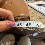 Michael Michael Kors Brown Purse Gold Trim Photo 3