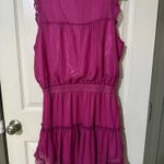 Adrienne Pink Ruffle Dress Photo 1