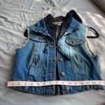 Highway Jeans Highway - Denim Vest with Faux Hoodie Insert – Edgy Street Style - Size M Photo 5
